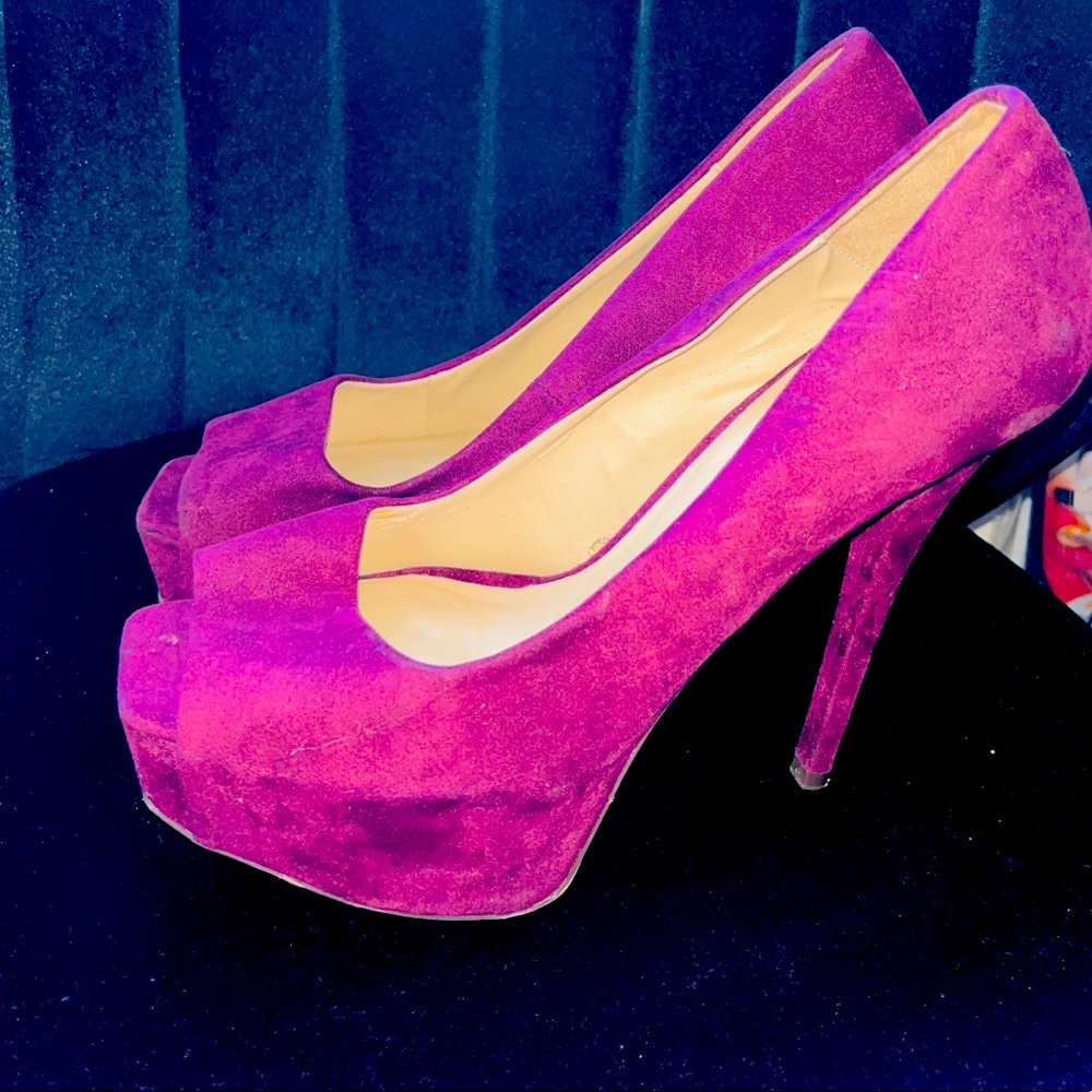 Platform peep toe heels from Zara, beautiful shoes very comfy good condition